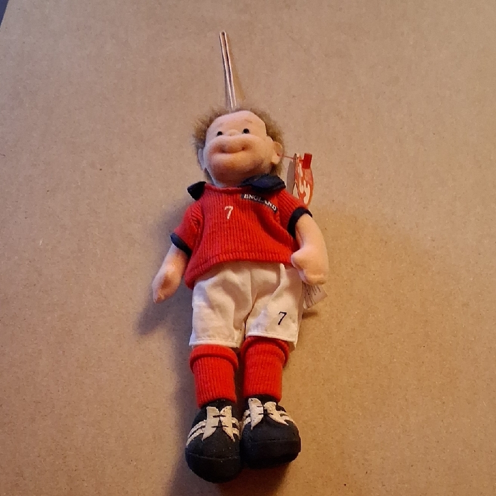 Footy Red and White Soccer Plush Doll NWT - Picture 13 of 13